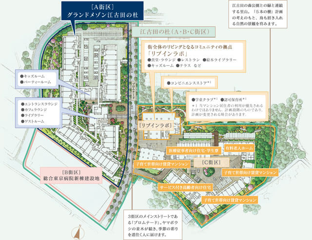 グランドメゾン江古田の杜_プロジェクトマップ